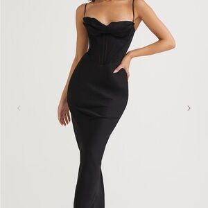 House of CB Black Maxi Dress worn once